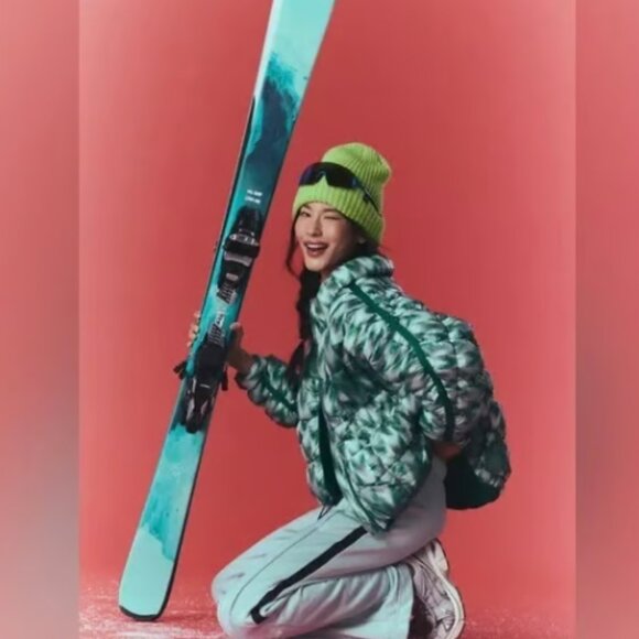 FREE PEOPLE FP MOVEMENT PACKABLE SCRUNCHY HERITAGE COMBO PIPPA PUFFER JACKET S/M - Picture 4 of 11